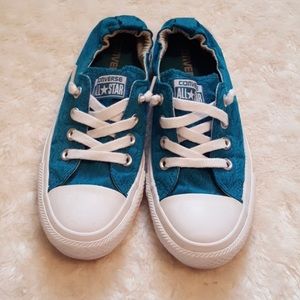 Converse All Star Shoreline teal lace low-tops